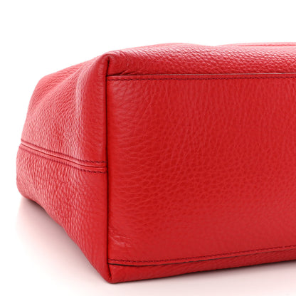 Gucci Pebbled Calfskin Medium Soho Chain Shoulder Bag Tabasco Red 9 of 11