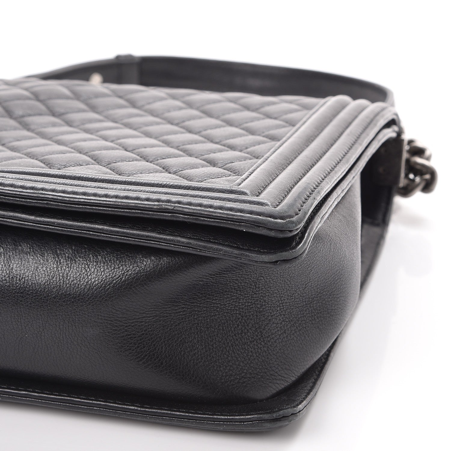 Chanel Calfskin Quilted Large Boy Flap Black 9 of 14