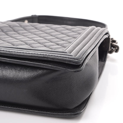 Chanel Calfskin Quilted Large Boy Flap Black 9 of 14