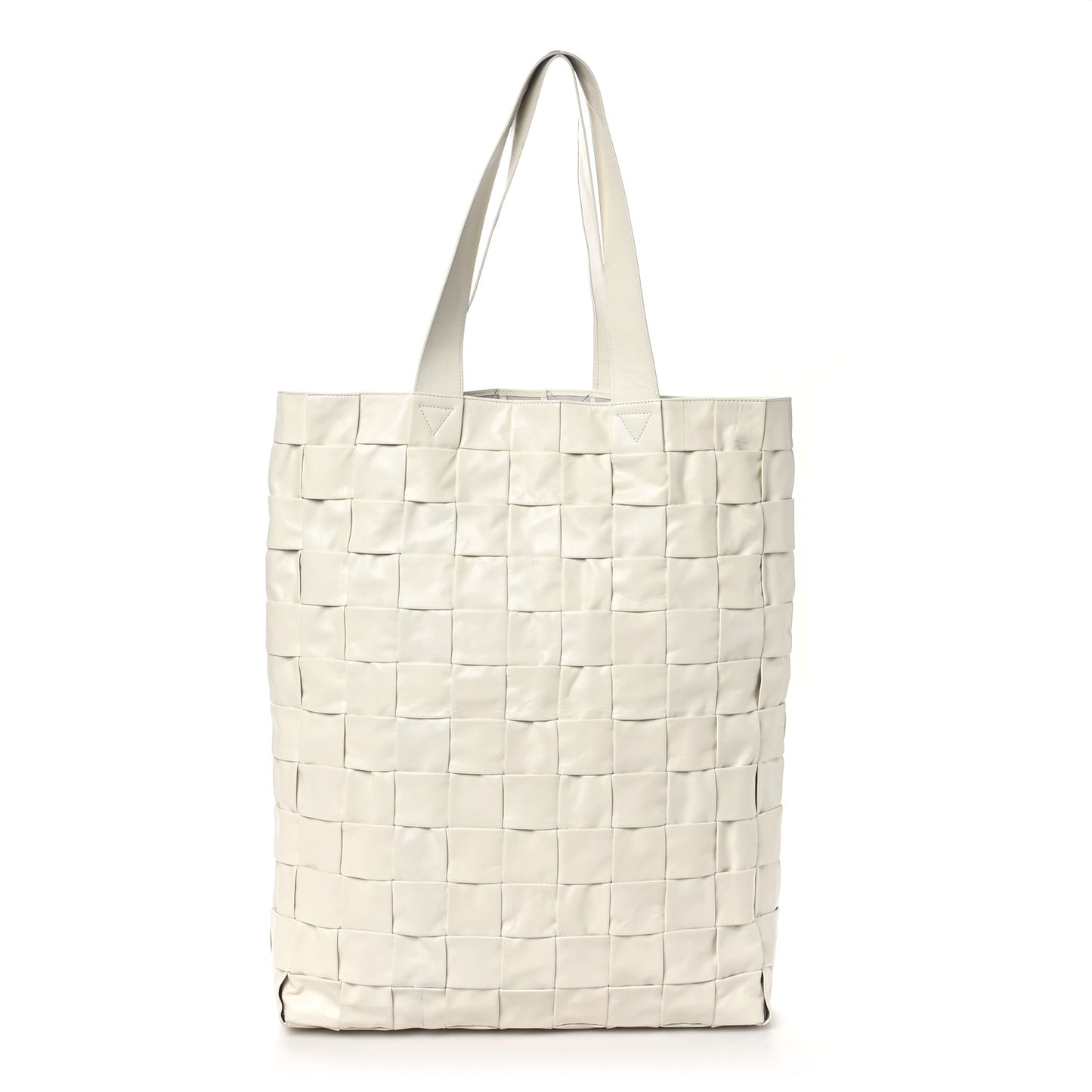 Calfskin Maxi Intrecciato Cassette Tote White