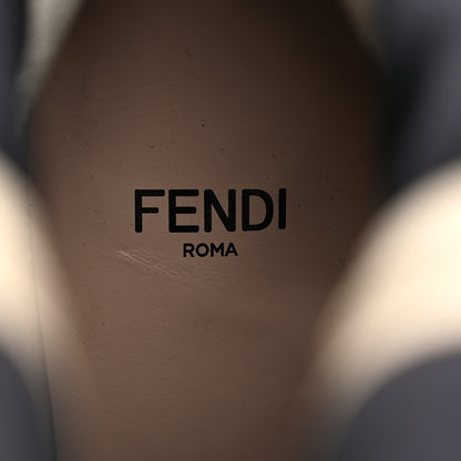 Fendi Glossy Neoprene FFrame Boots 37 Black 6 of 7