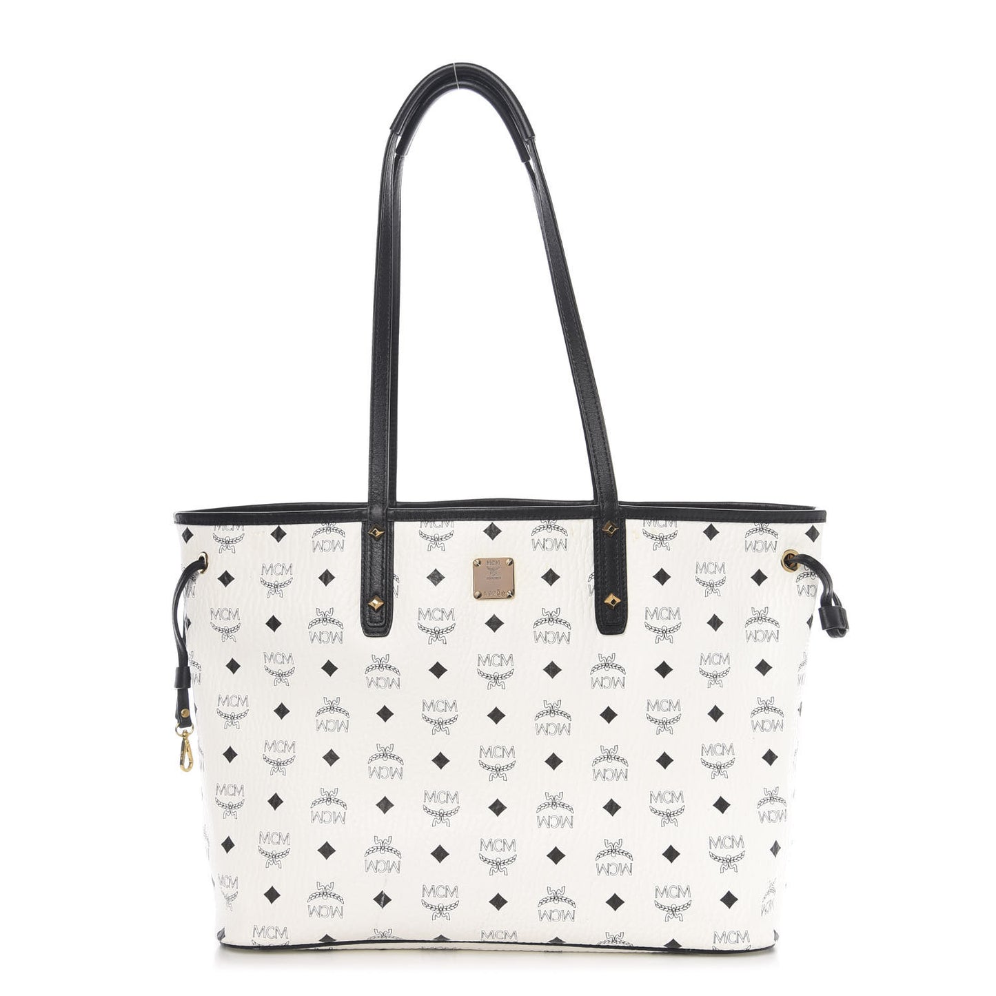 Visetos Medium Project Reversible Shopper Tote White
