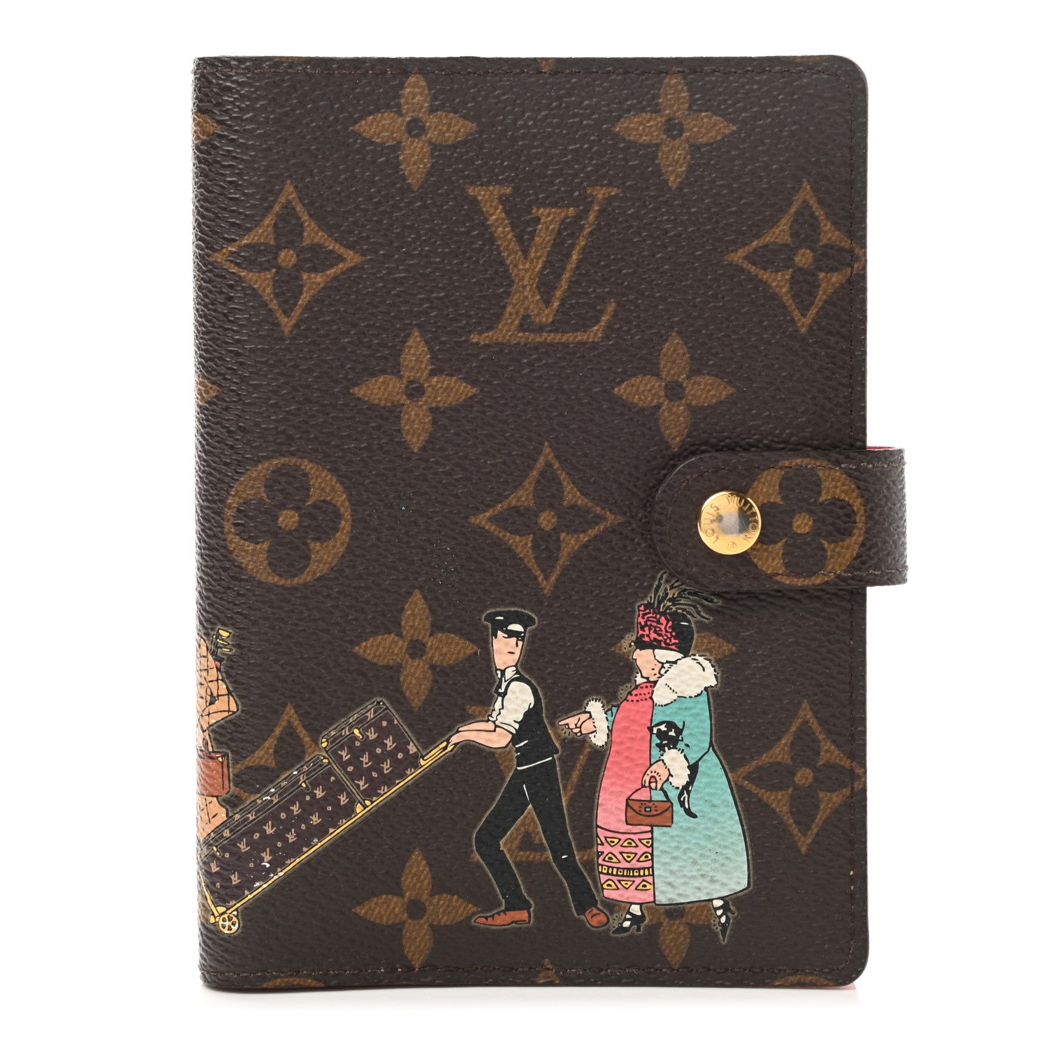 Louis Vuitton Monogram Illustre Small Ring Agenda Rose 1 of 7