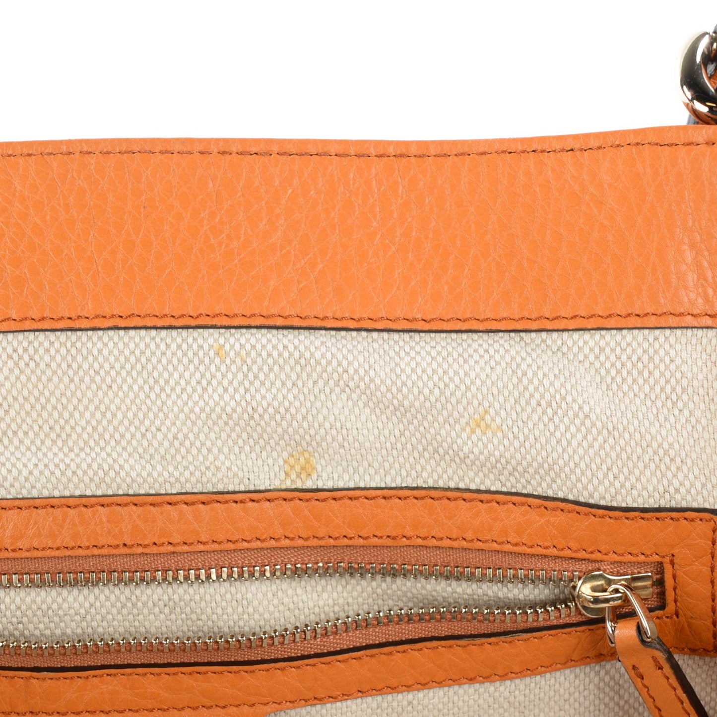 Pebbled Calfskin Medium Soho Shoulder Bag Curcuma