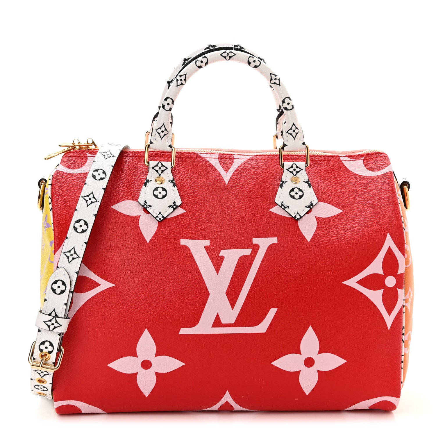 Louis Vuitton Monogram Giant Speedy Bandouliere 30 Rouge 1 of 9