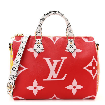 Louis Vuitton Monogram Giant Speedy Bandouliere 30 Rouge 1 of 9
