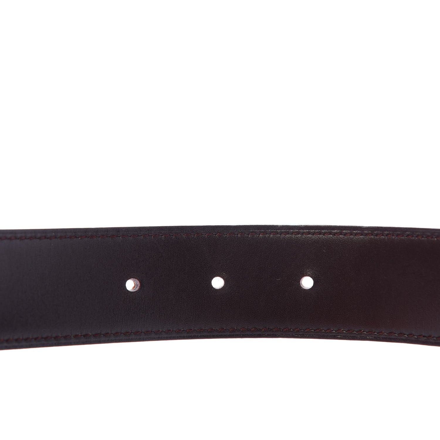 Hermes Box Togo 32mm Guilloche H Belt 80 Chocolate Orange 5 of 6