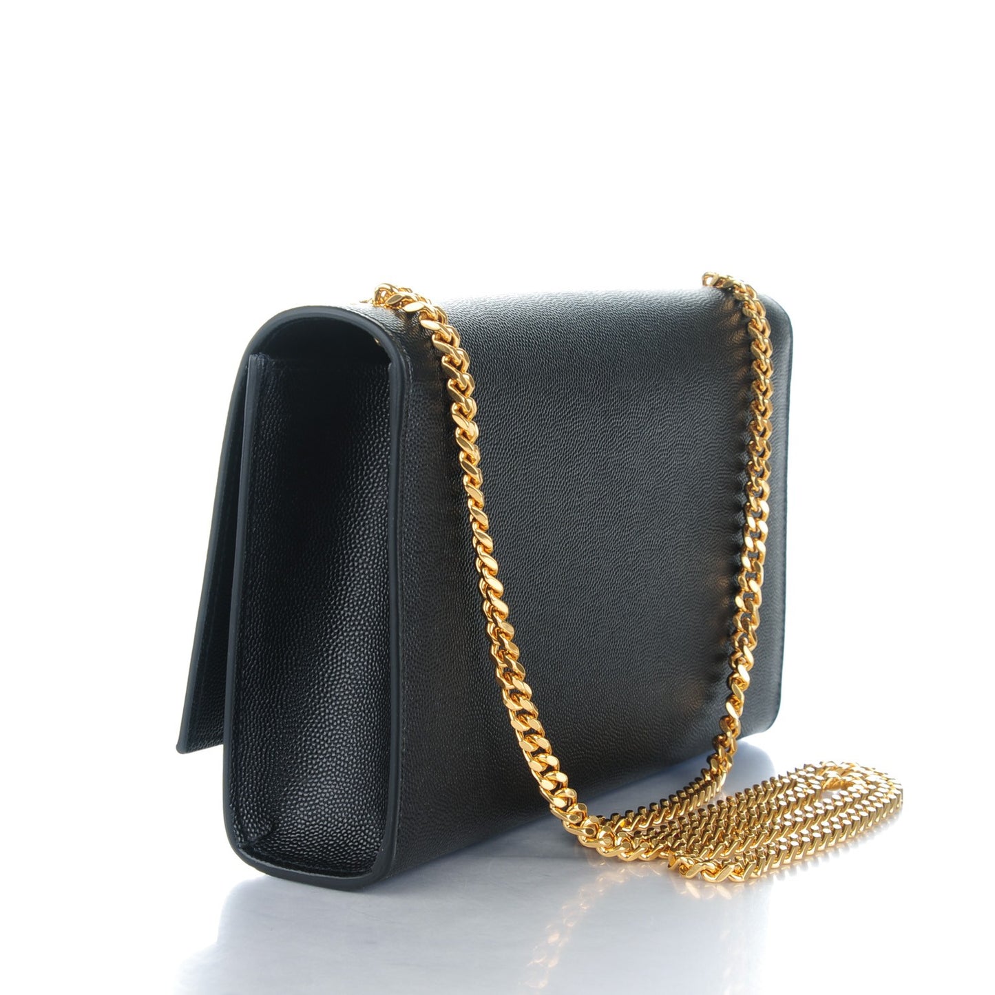 Grain De Poudre Medium Classic Monogram Satchel Black