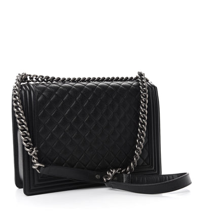 Chanel Caviar Quilted Large Boy Flap Black 3 of 11