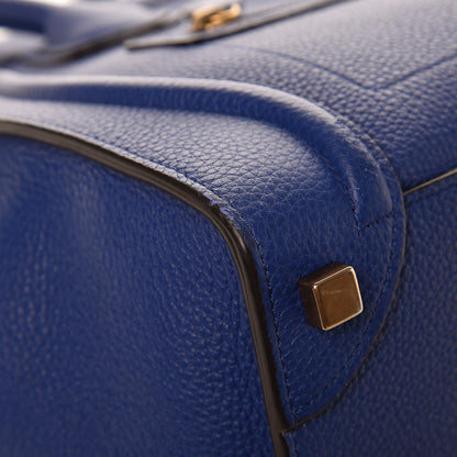 Celine Drummed Calfskin Micro Luggage Indigo 9 of 11