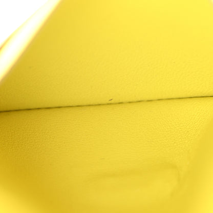 Hermes Epsom Bearn Card Holder Wallet Lime 6 of 9