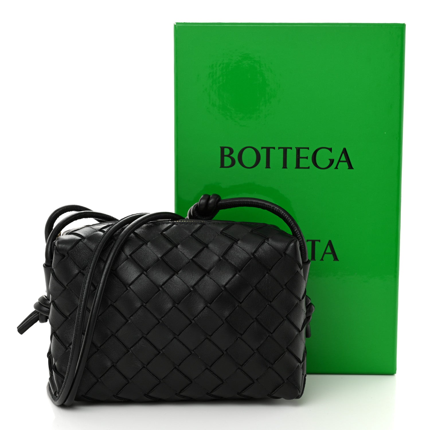 Bottega Veneta Nappa Intrecciato Mini Loop Camera Bag Black 10 of 10
