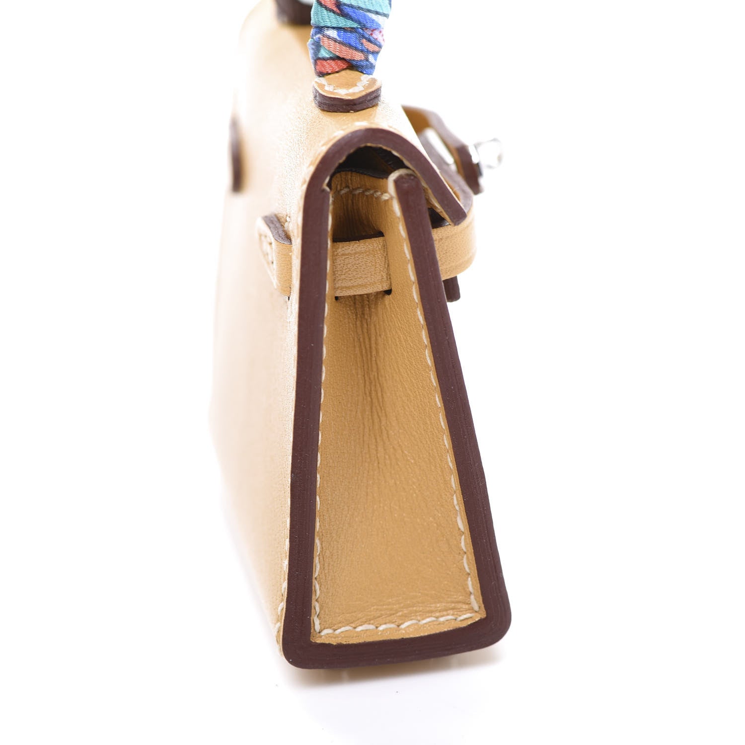 Hermes Tadelakt Mini Kelly Twilly Bag Charm Paille 8 of 9