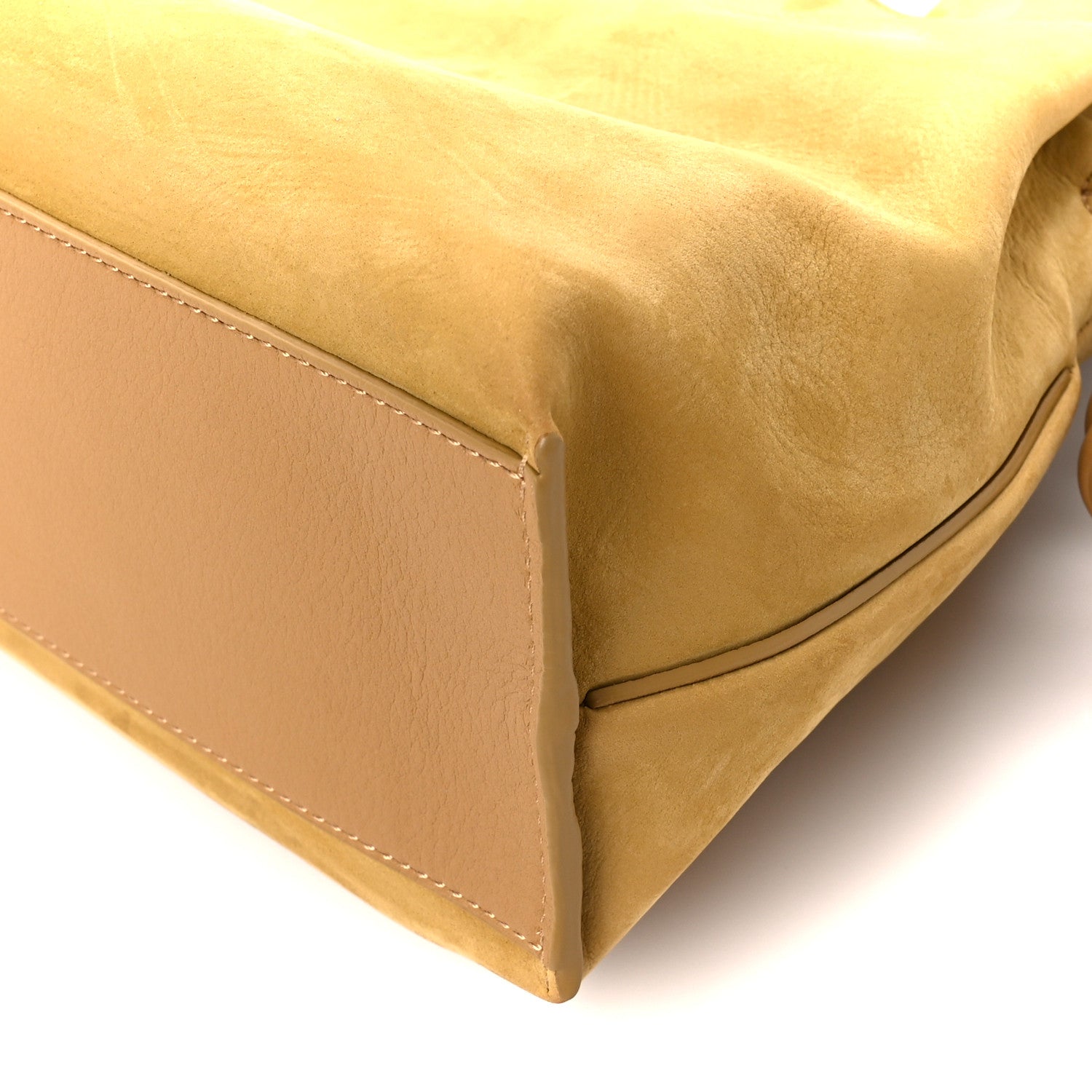 Loewe Nubuck Mini Flamenco Knot Clutch Desert 10 of 10