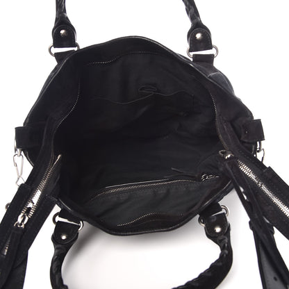 Balenciaga Baby Daim Suede Classic Silver Hardware Velo Black 6 of 11