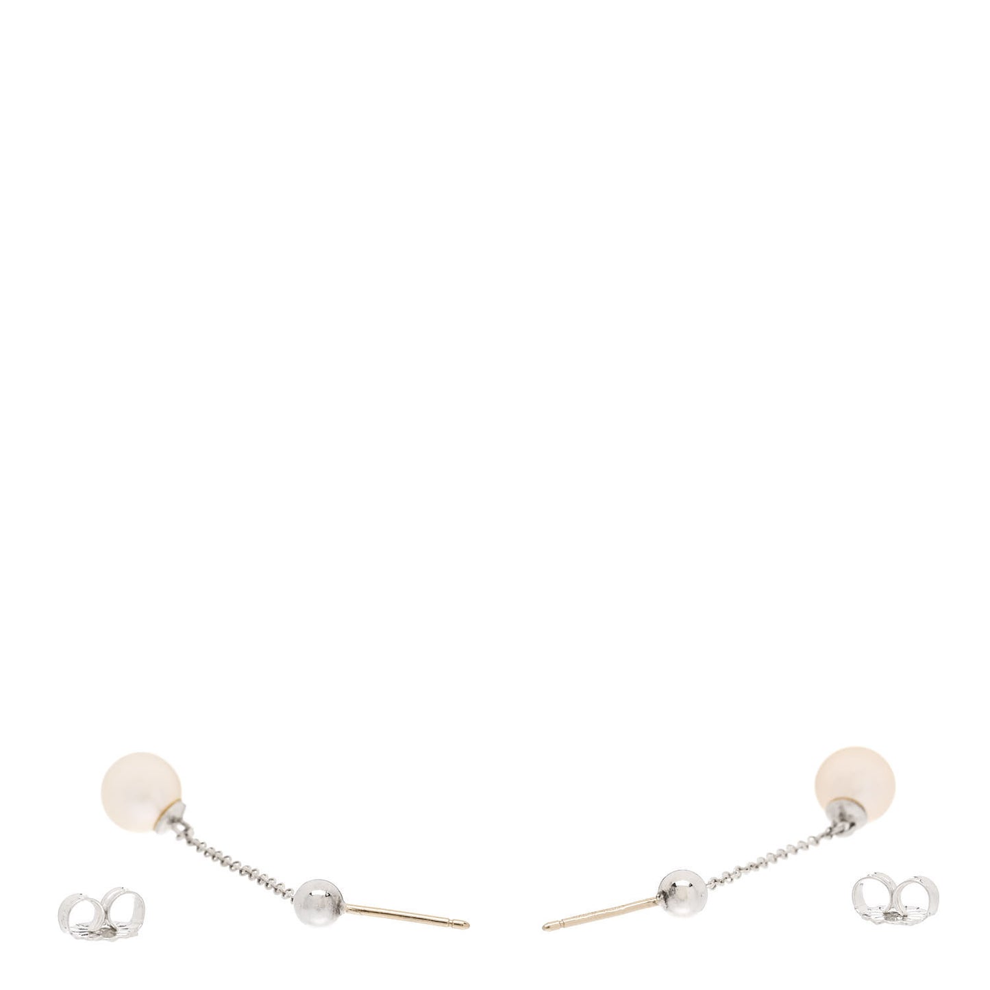 Sterling Silver Pearl Ziegfeld Drop Earrings