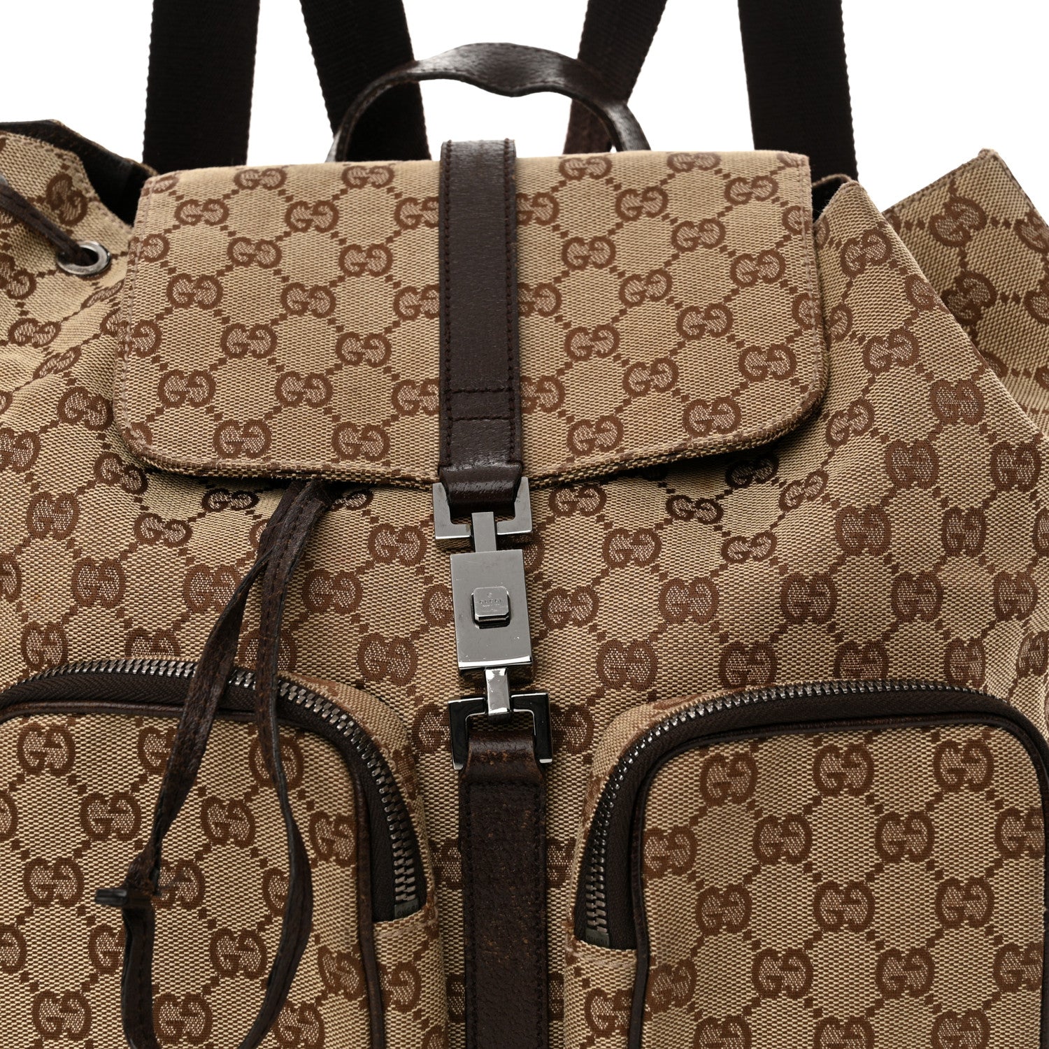 Gucci Monogram Backpack Dark Brown 7 of 17