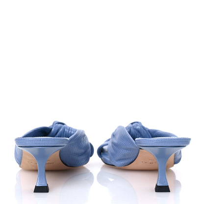 Jimmy Choo Nappa Embossed Lizard Avenue 50 Mules 37 Denim 6 of 12