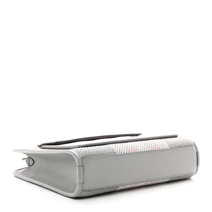 Burberry Calfskin Check Mini Pocket Bag Grey 4 of 9