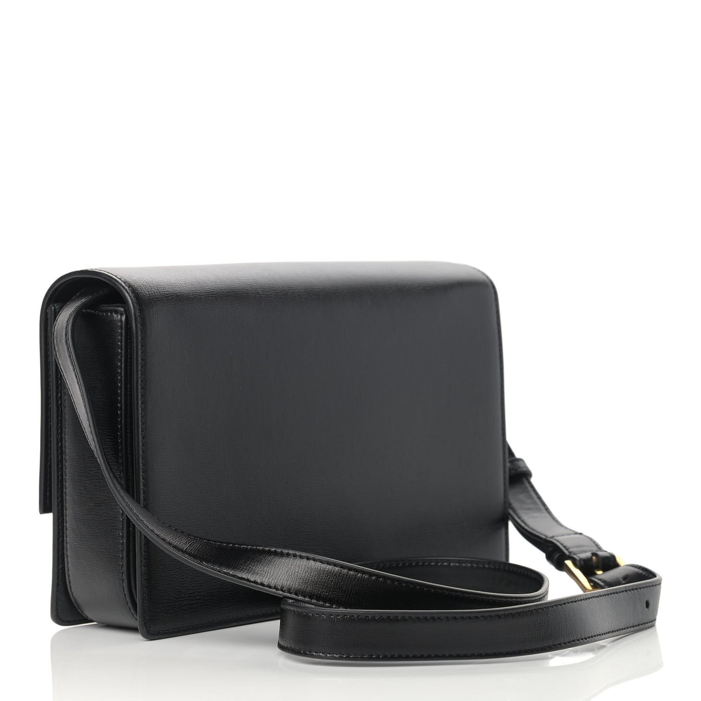Smooth Calfskin Suede Medium Bellechasse Black Dark Green