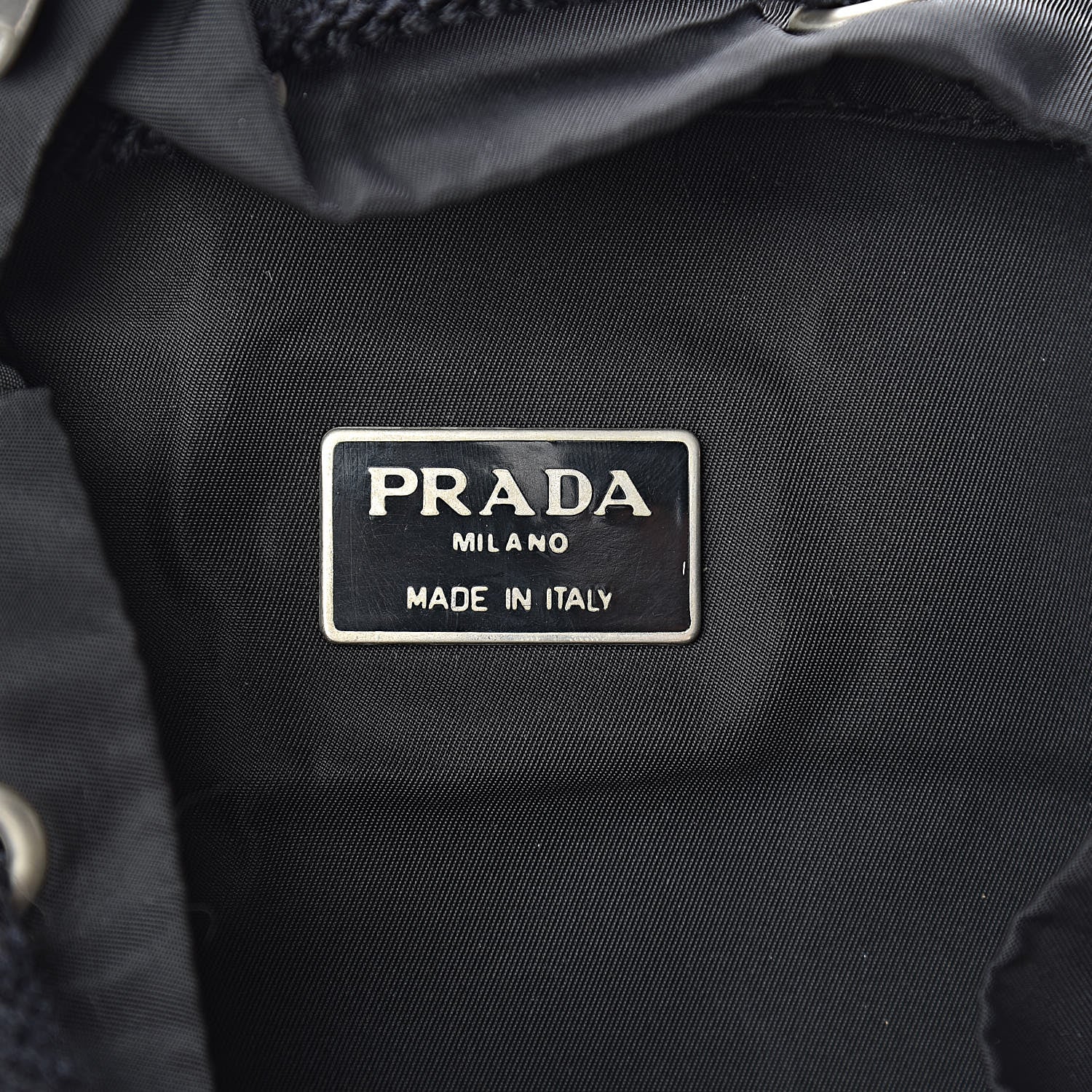 Prada Tessuto Nylon Montagna Double Buckle Backpack Black 6 of 9