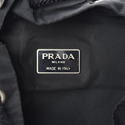 Prada Tessuto Nylon Montagna Double Buckle Backpack Black 6 of 9