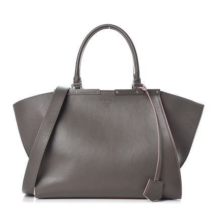 Fendi Vitello Dolce Century Petite 3Jours Tote Carbone 1 of 16