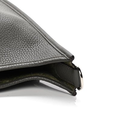 Hermes Taurillon Clemence Evelyne III PM Vert De Gris 6 of 9