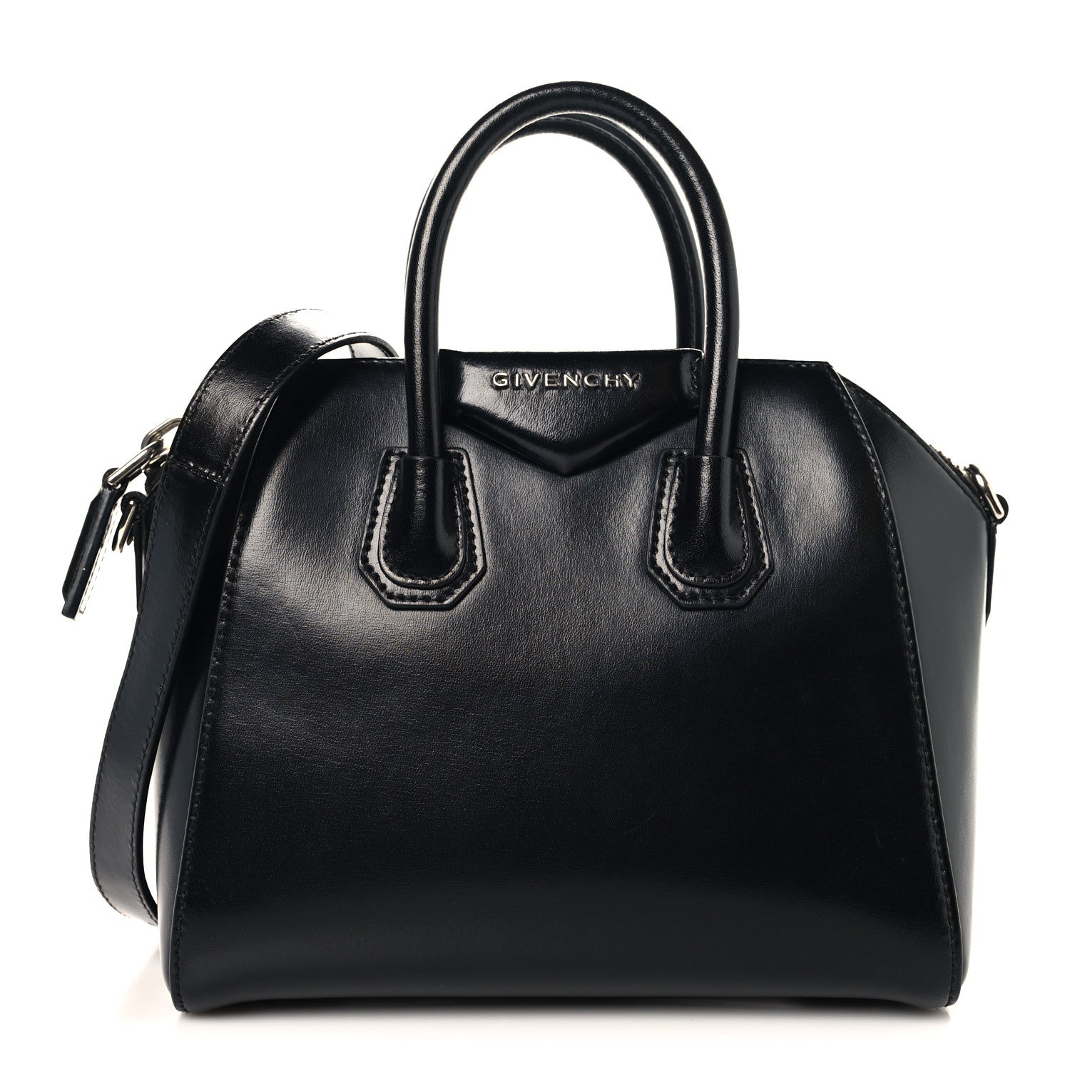 Givenchy Shiny Lord Calfskin Mini Antigona Black 1 of 10
