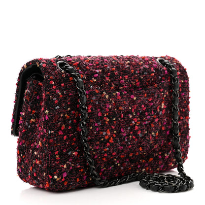 Chanel Tweed Quilted Medium Double Flap Multicolor 2 of 10
