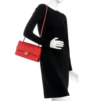 Chanel Lambskin Quilted Medium Double Flap Red 3 of 8