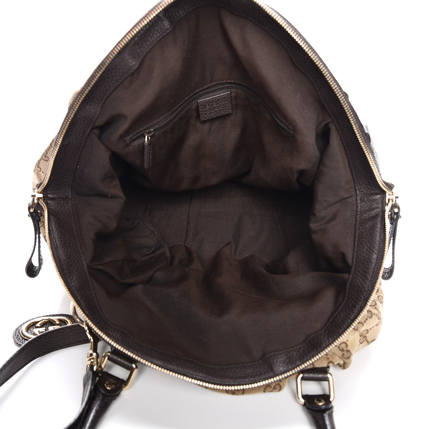 Monogram Medium Sukey Boston Bag Dark Brown