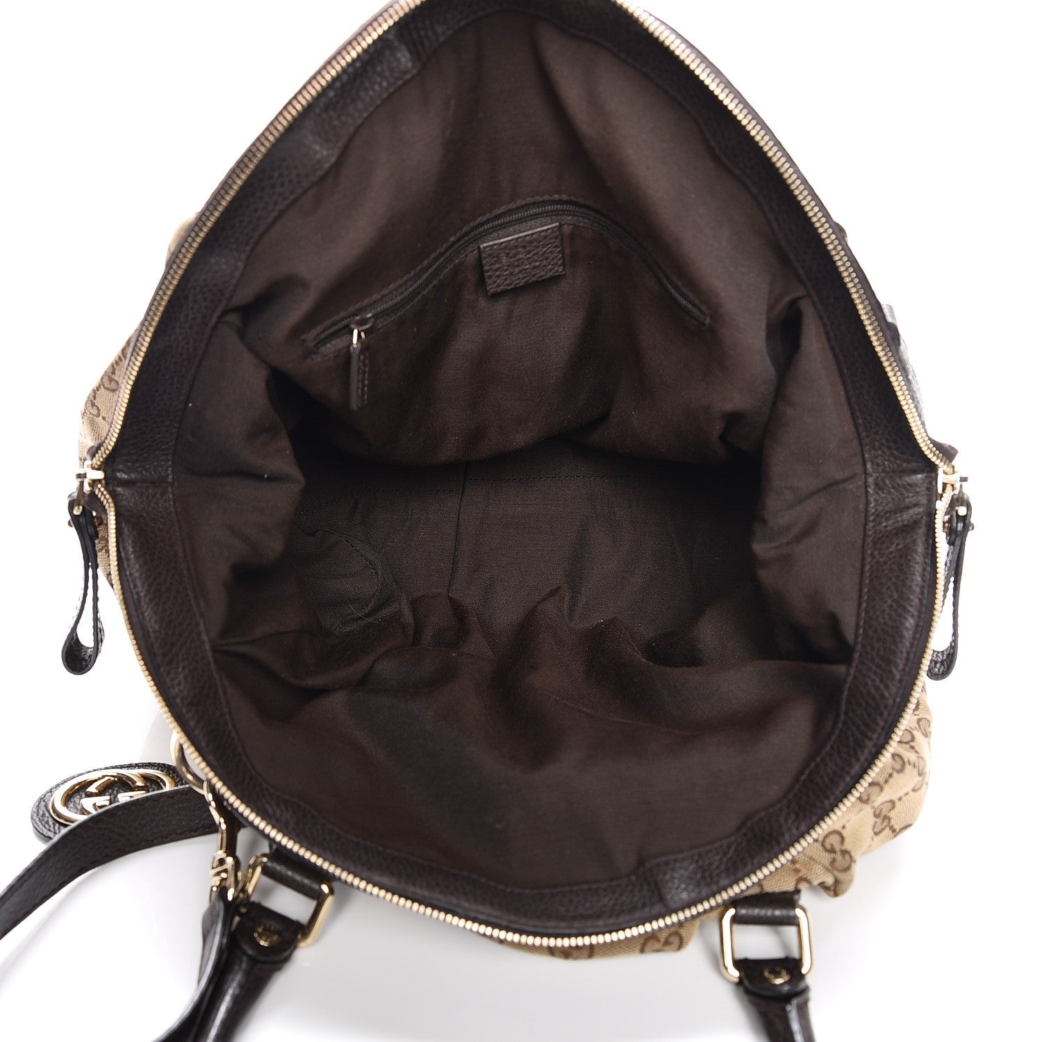Gucci Monogram Medium Sukey Boston Bag Dark Brown 5 of 7