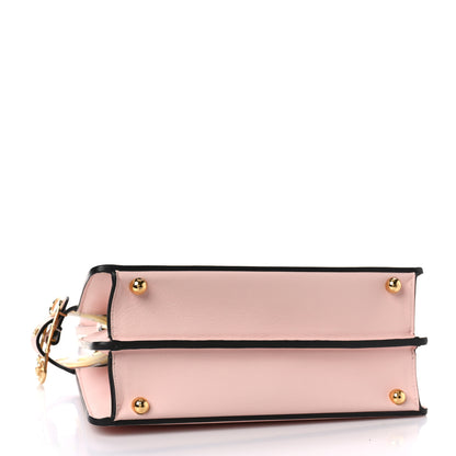 Fendi X VERSACE Vitello Seta Nappa Fendace FF Baroque Small Peekaboo I SEE U Satchel Rosa Confetto White Gold 5 of 10