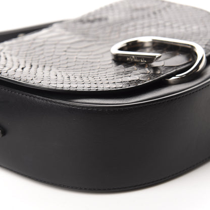 3.1 Phillip Lim 3.1 Snake-Cut Calfskin Alix Saddle Crossbody Bag Black 6 of 11