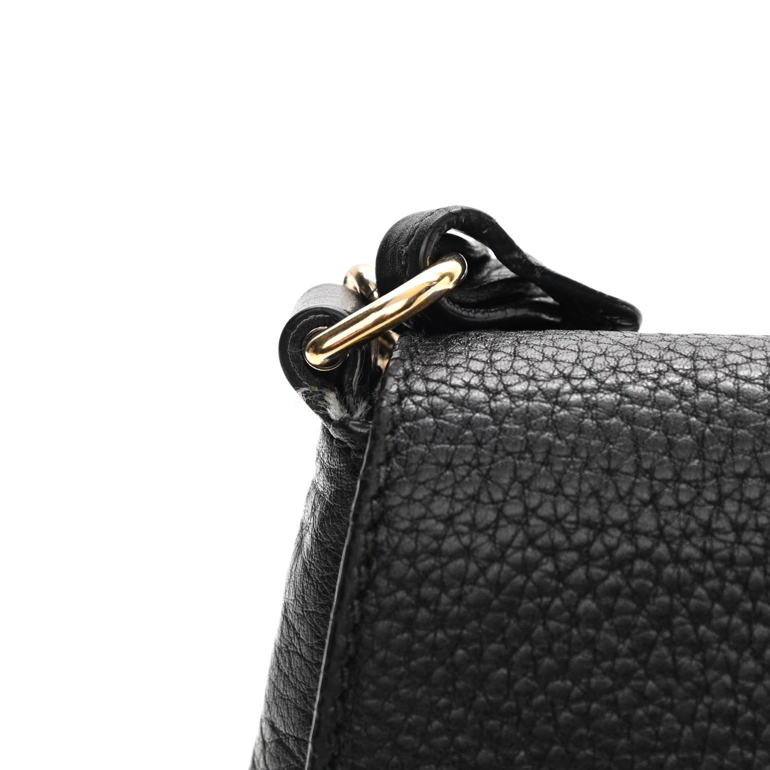 Gucci Pebbled Calfskin Medium Soho Flap Crossbody Black 14 of 16