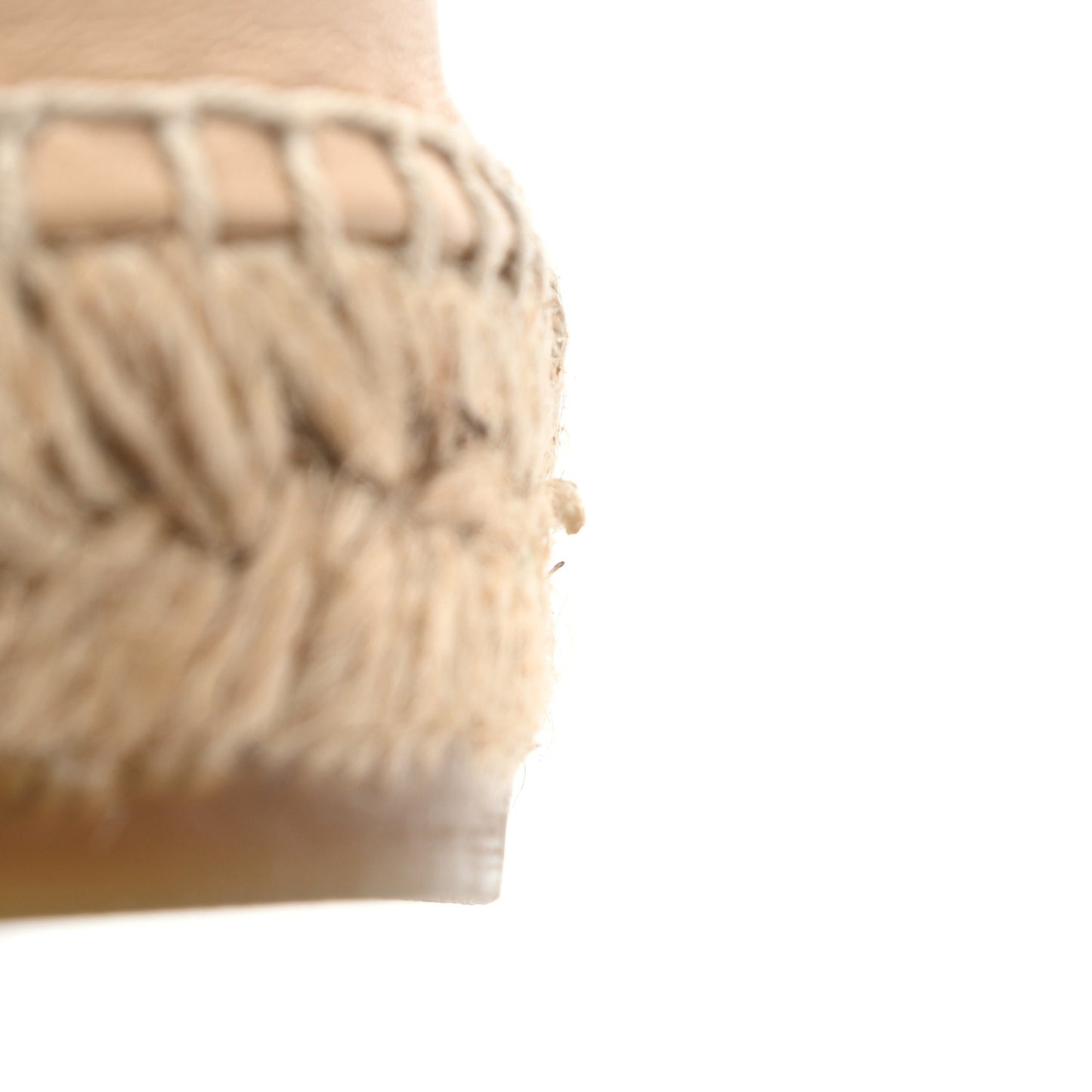 Lambskin CC Espadrilles 39 Beige Black