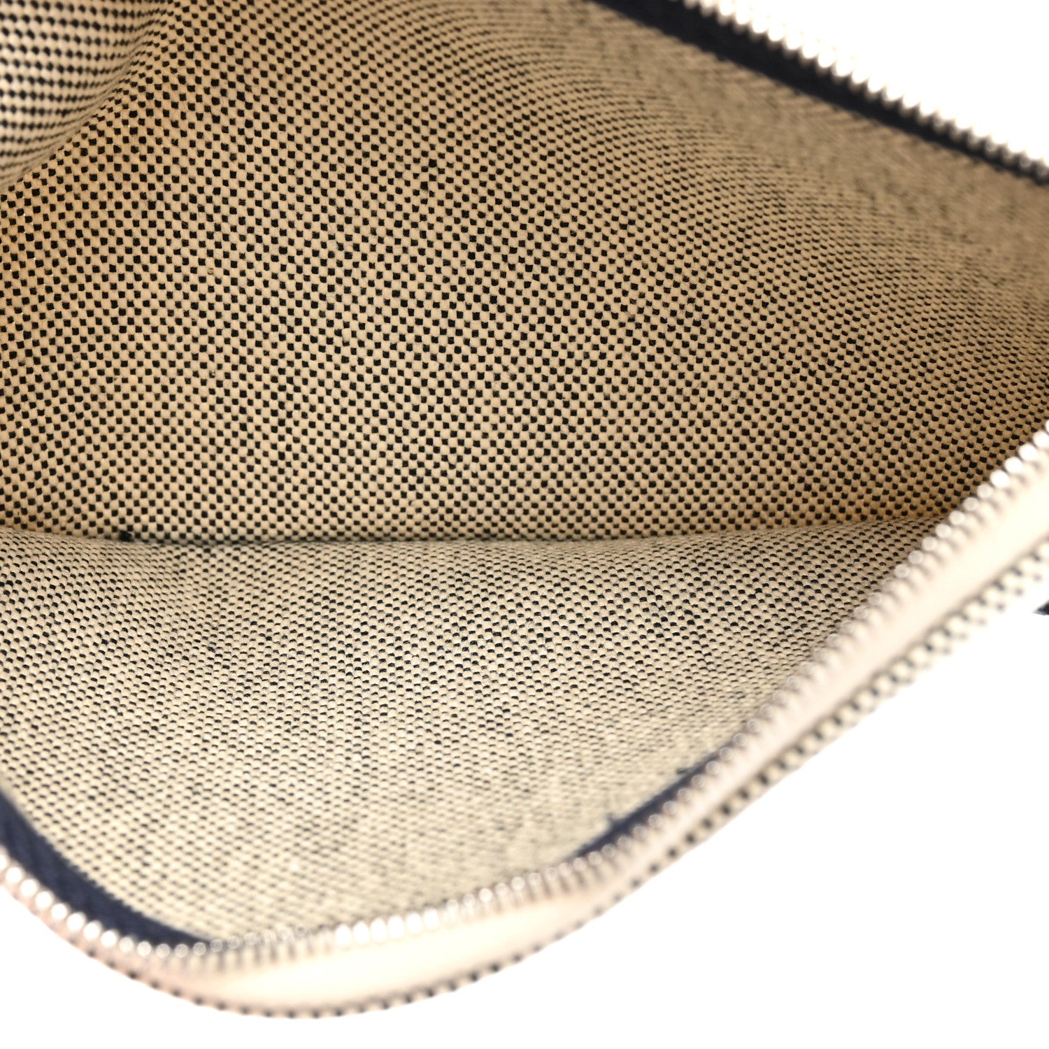 Hermes Vache Hunter Toile H Brides de Gala Herbag Zip Retourne 31 PM Bleu De France Ecru Black 7 of 11