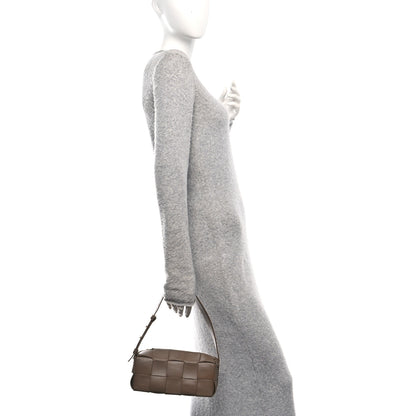 Bottega Veneta Lambskin Maxi Intrecciato Small Brick Cassette Bag Light Brown 2 of 10