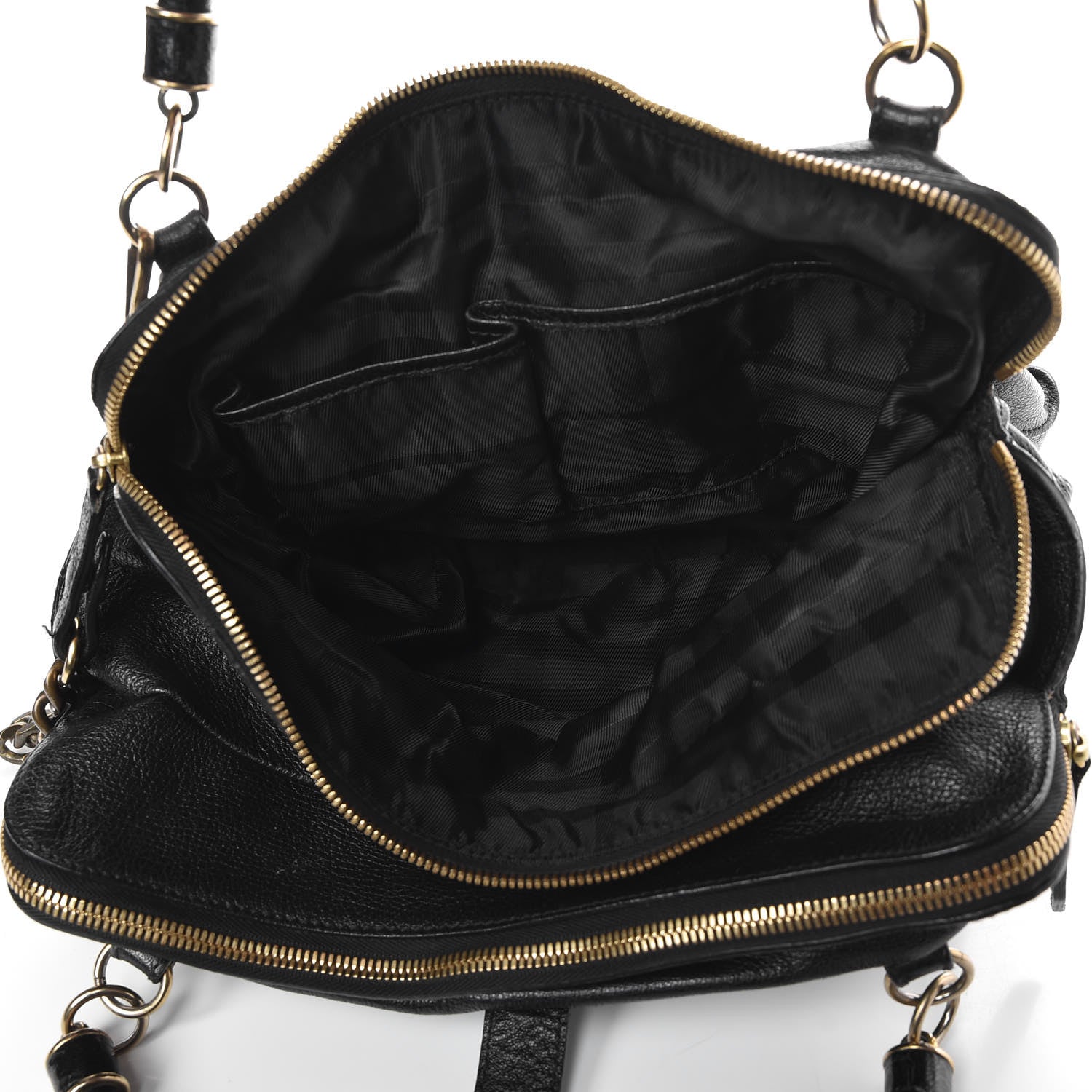 Burberry Grainy Calfskin Creighton Satchel Black 5 of 10