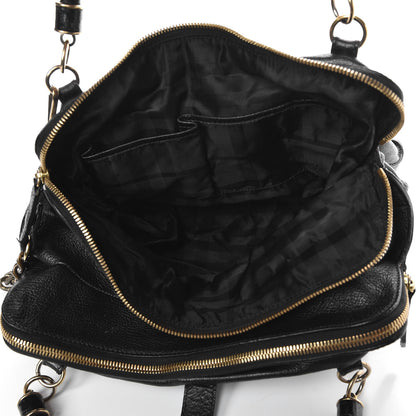 Burberry Grainy Calfskin Creighton Satchel Black 5 of 10
