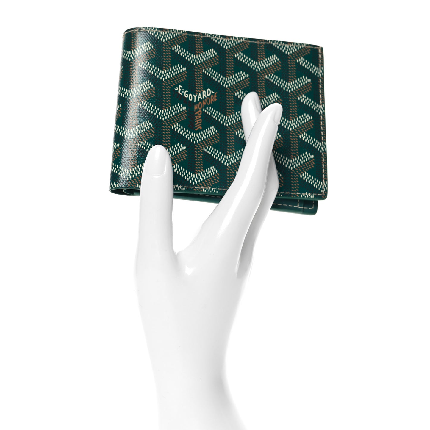 Goyardine Saint Florentin Bi-Fold Wallet Green