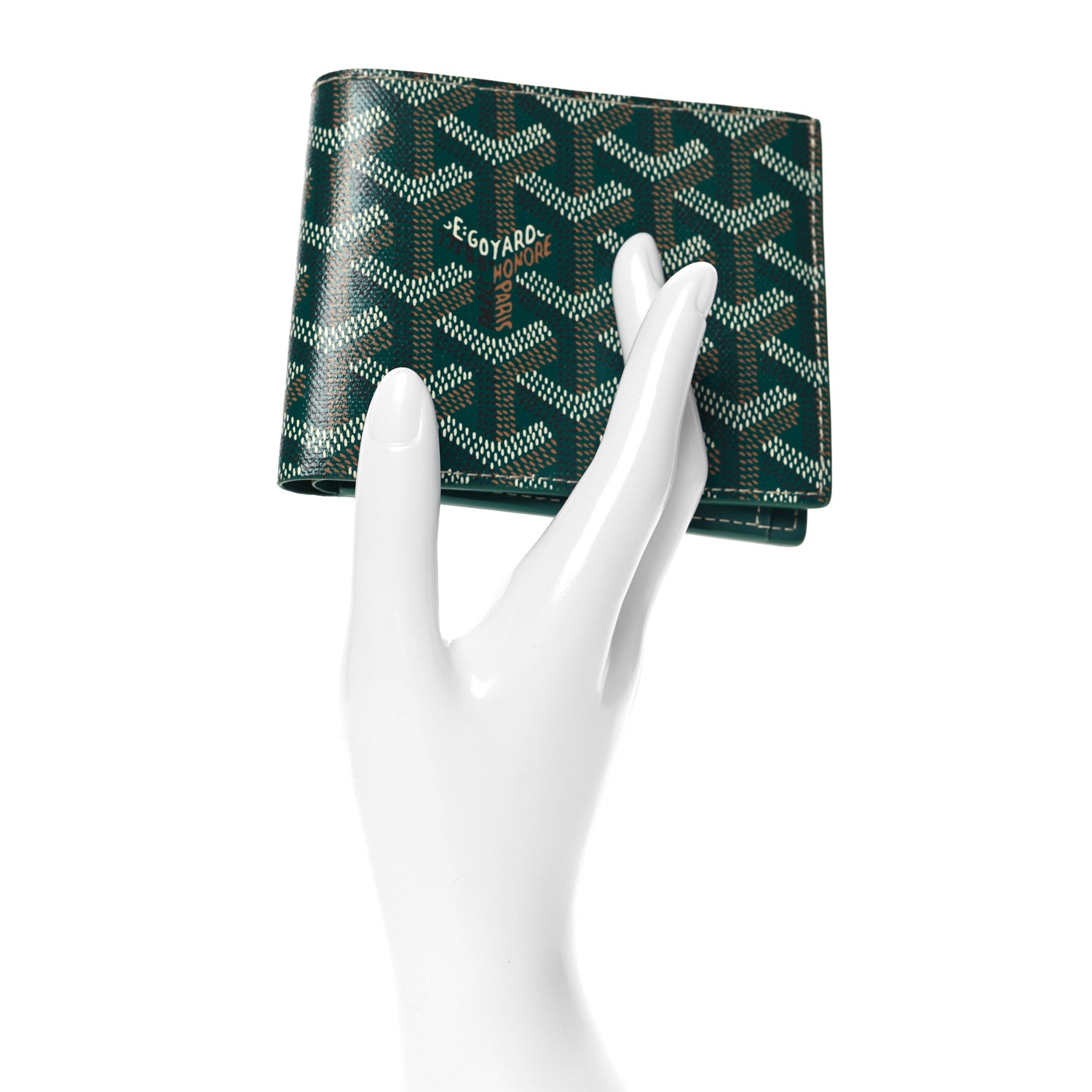Goyard Goyardine Saint Florentin Bi-Fold Wallet Green 2 of 7