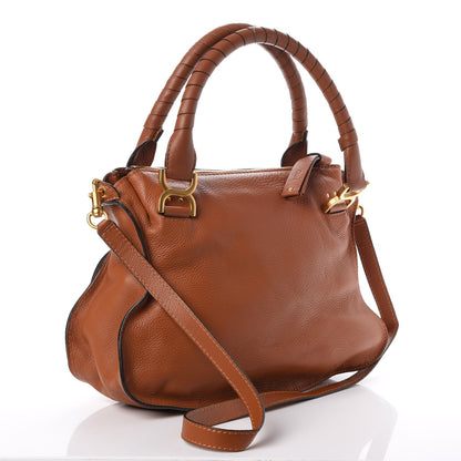 Chloe Calfskin Medium Marcie Satchel Tan 4 of 12