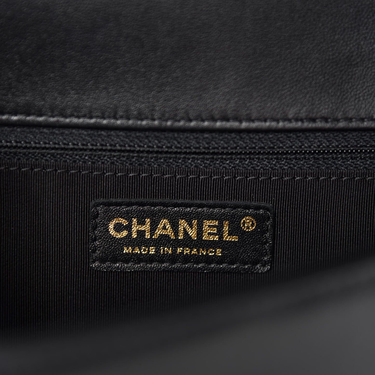 Lambskin Quilted New Medium Boy Flap Black