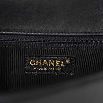 Chanel Lambskin Quilted New Medium Boy Flap Black 12 of 15