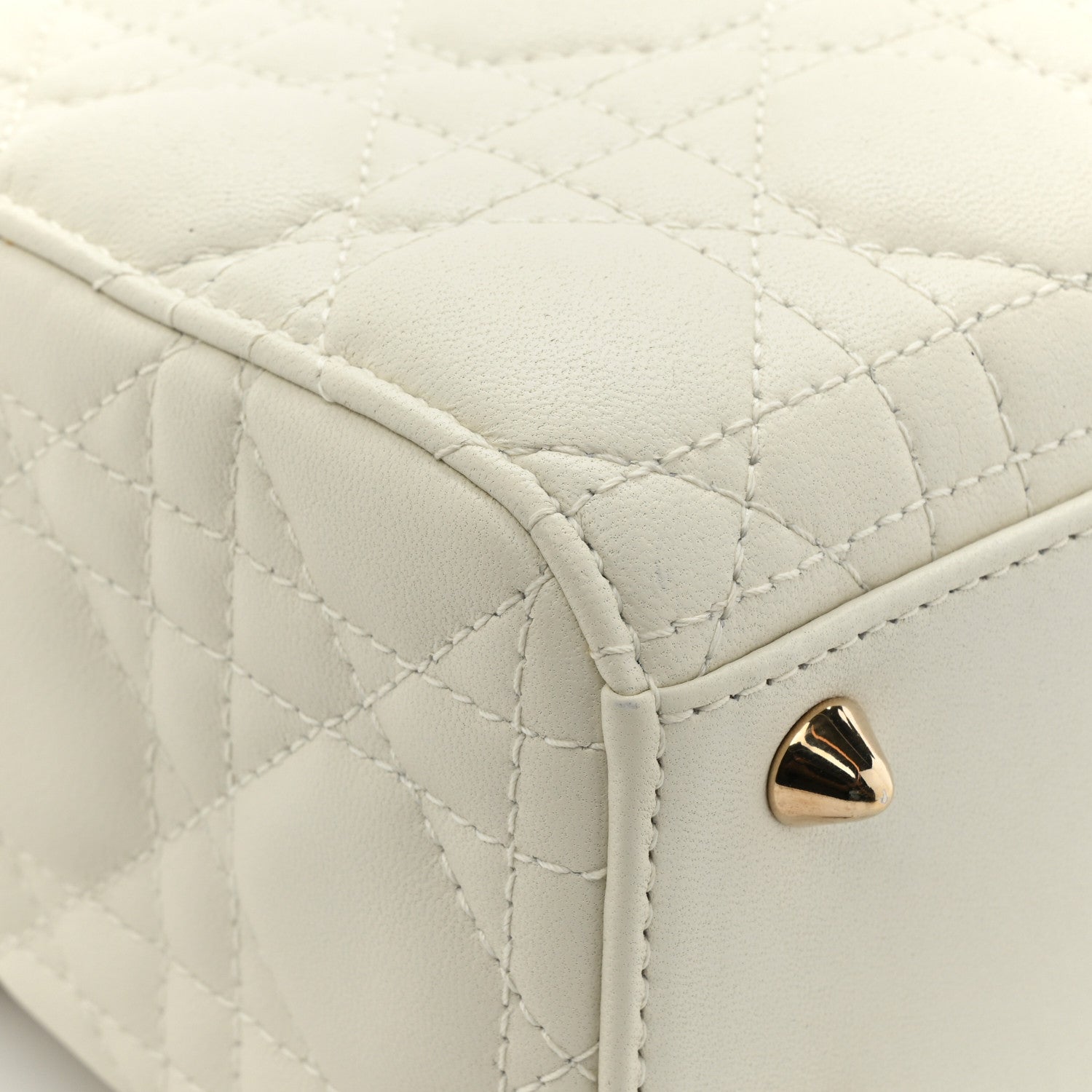 Christian Dior Lambskin Cannage Small My ABCDior Lady Dior White 14 of 14