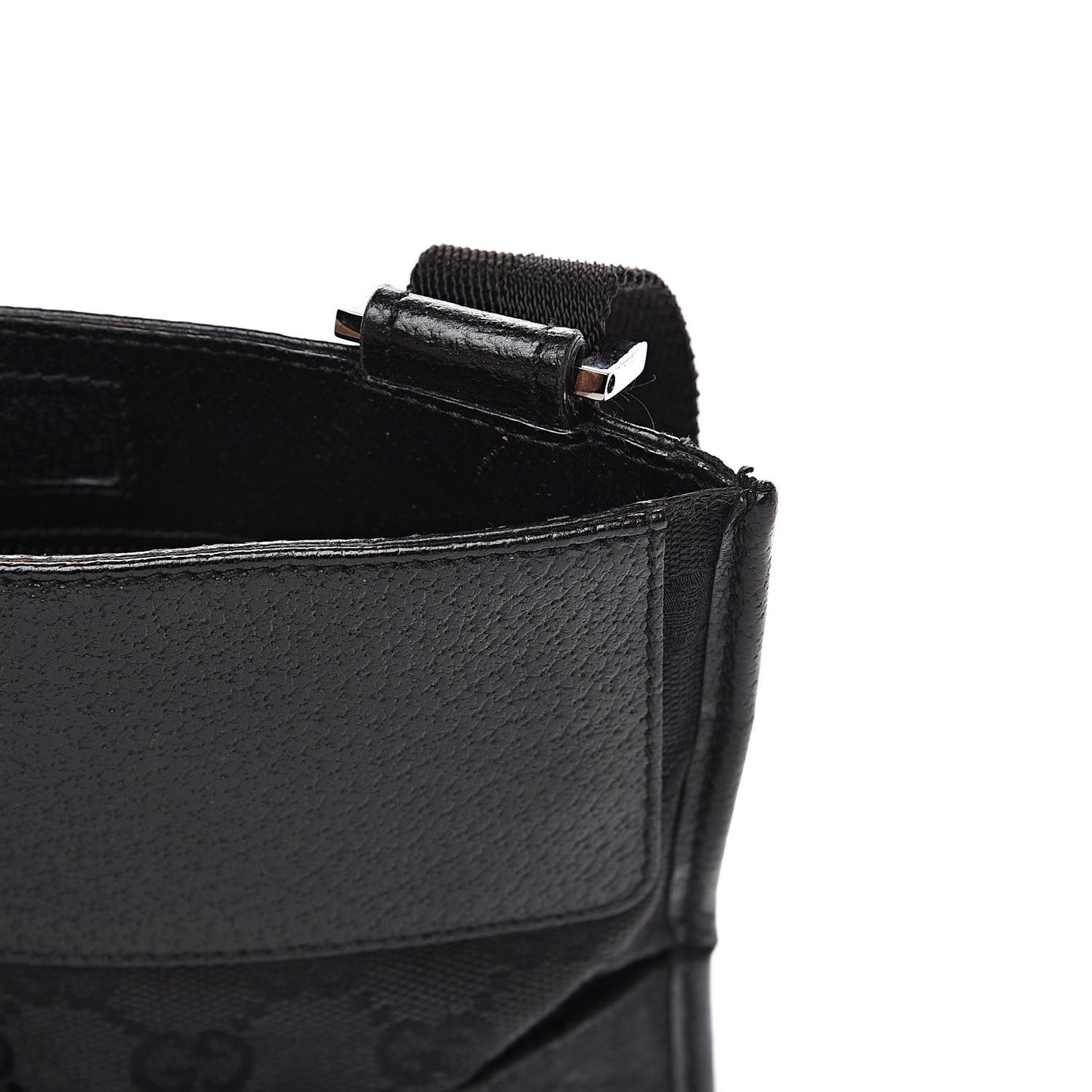 GG Monogram Messenger Crossbody Bag Black