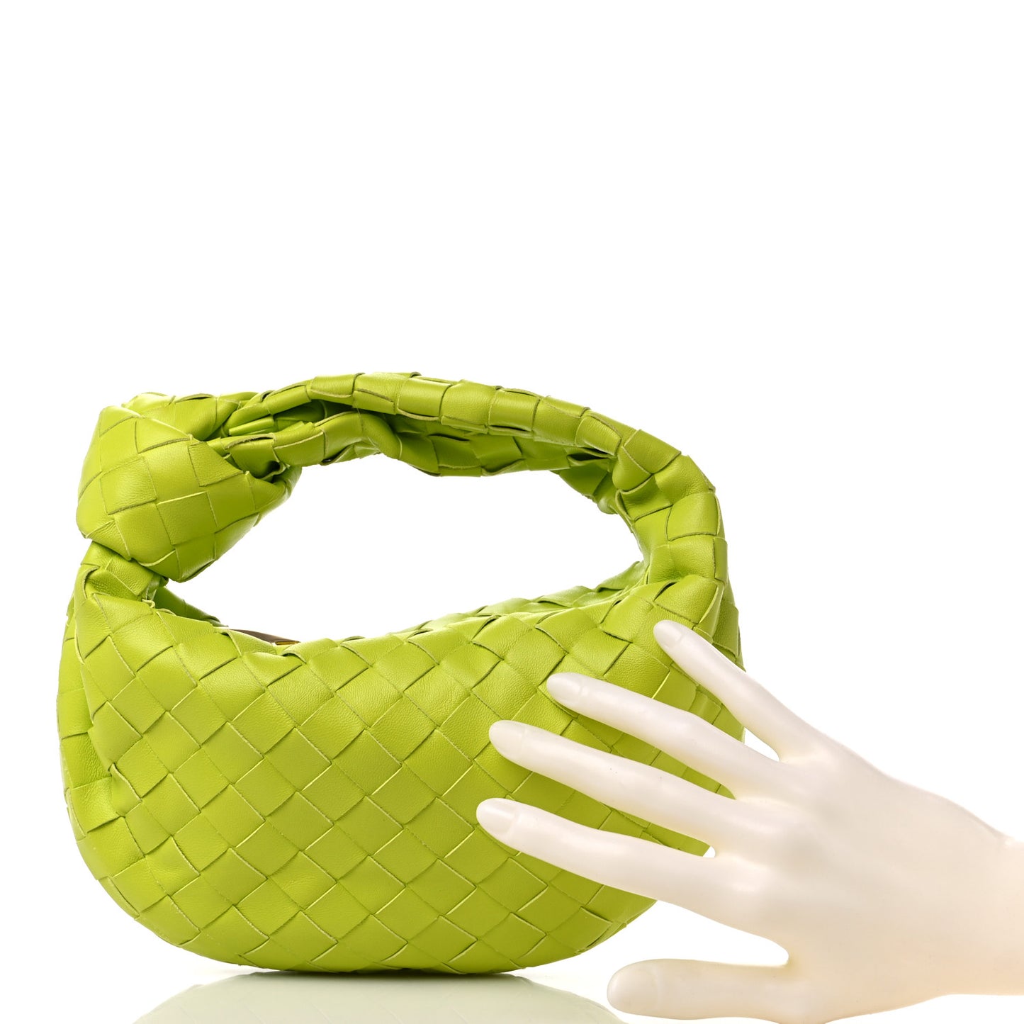 Nappa Intrecciato Mini Jodie Kiwi