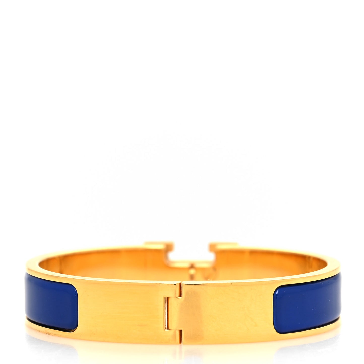 Narrow Enamel Clic Clac H Bracelet PM Bleu Royal